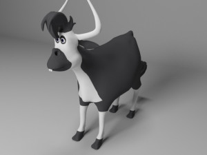Cartoon cow 3D Model