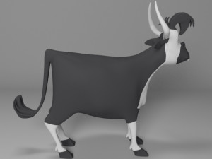 Cartoon cow Modelo 3D