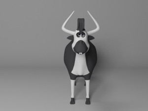 Cartoon cow Modelo 3D