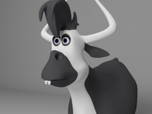 Cartoon cow Modelo 3D