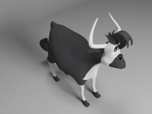 Cartoon cow 3D Model