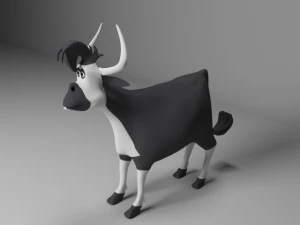 Cartoon cow 3D Model