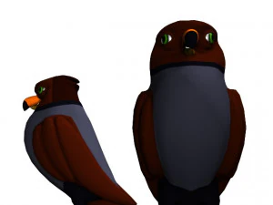 Cartoon Eagle 3D Model