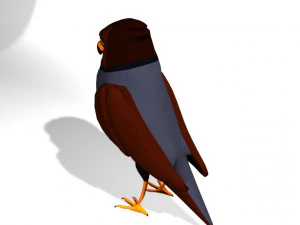 Cartoon Eagle 3D Model