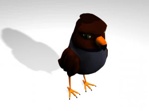 Cartoon Eagle 3D Model