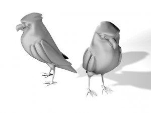 Cartoon Eagle 3D Model