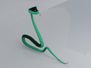 Cartoon snake 3D Model