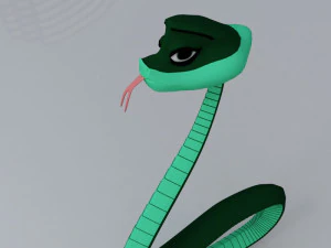 Cartoon snake 3D Model