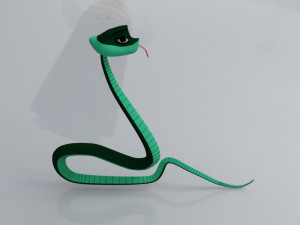 Cartoon snake 3D 模型