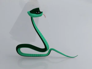 Cartoon snake 3D Model
