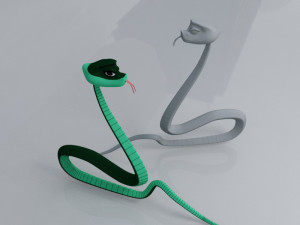 Cartoon snake 3D 模型