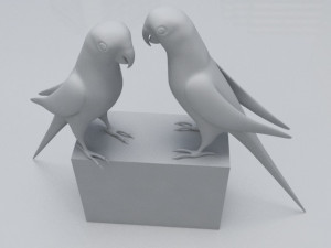 Green Parrot 3D 模型