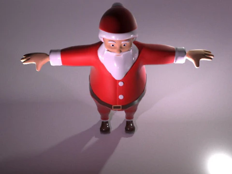 Santa Character 3D Model