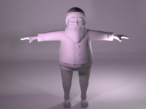 Santa Character 3D Model
