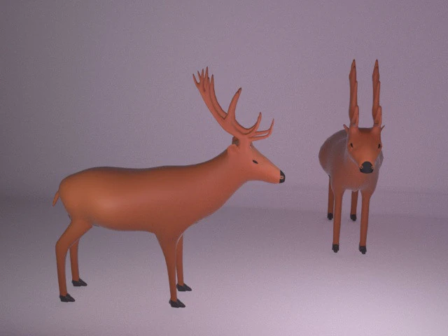 Deer model 3D Model .c4d .max .obj .3ds .fbx .stl .blend 