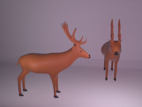 Deer model Modelo 3D