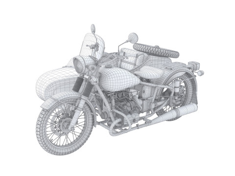 Ural Retro 3D-Modell