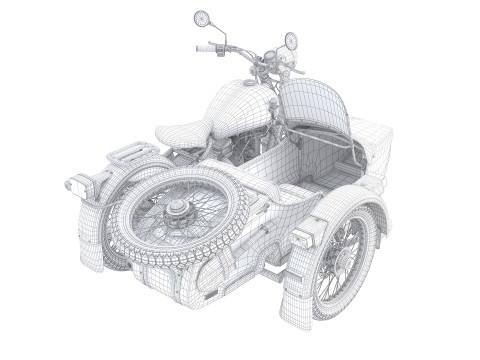 Ural Retro 3D-Modell