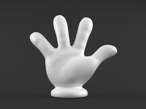 Hand Mickey Give me 4 3D-Druckmodell