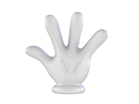 Hand Mickey Give me 4 3D-Druckmodell