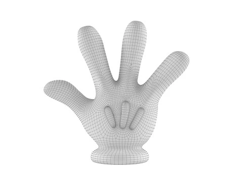 Hand Mickey Give me 4 3D Print Model