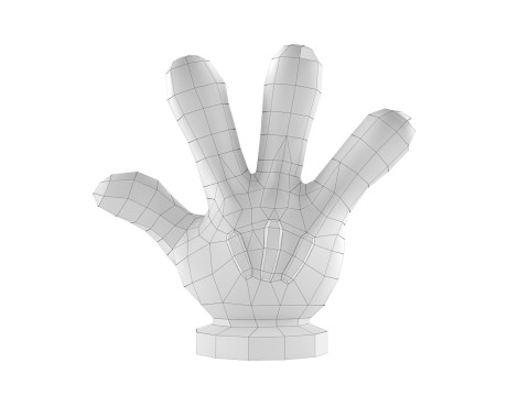 Hand Mickey Give me 4 3D-Druckmodell