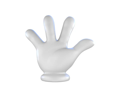Hand Mickey Give me 4 3D Print Model