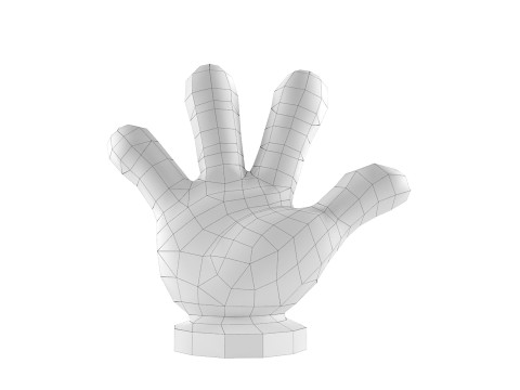 Hand Mickey Give me 4 3D-Druckmodell