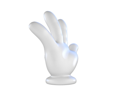 Hand Mickey Give me 4 3D-Druckmodell