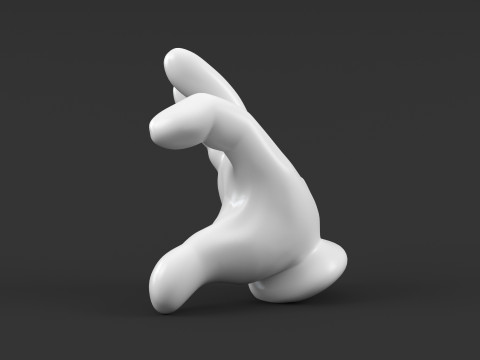 Mickey Hand Heart 3D 프린트 모델
