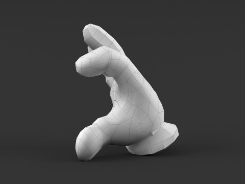 Mickey Hand Heart 3D 프린트 모델