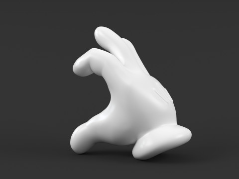 Mickey Hand Heart 3D 프린트 모델