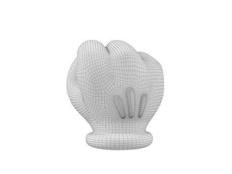 Hand Mickey Fist Modelo de Impressão 3D