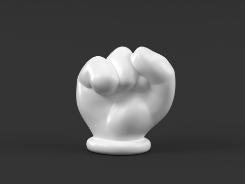 Hand Mickey Fist Modelo de Impressão 3D