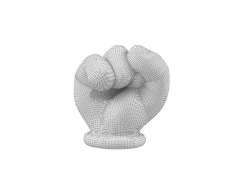 Hand Mickey Fist Modelo de Impressão 3D