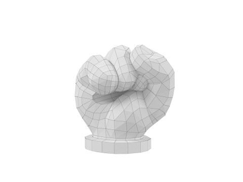 Hand Mickey Fist Modelo de Impressão 3D