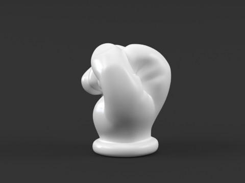 Hand Mickey Fist Modelo de Impressão 3D