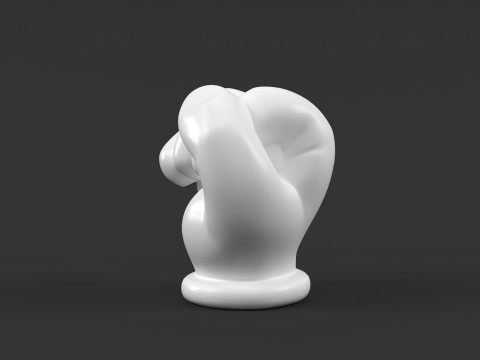 Hand Mickey Fist Modelo de Impressão 3D