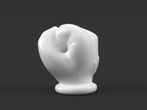 Hand Mickey Fist Modelo de Impressão 3D