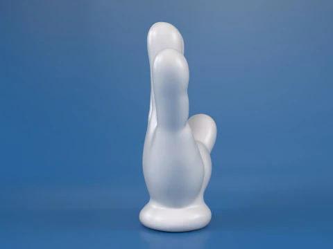 Cartoon Hand 5 Fingers 3D Print Model