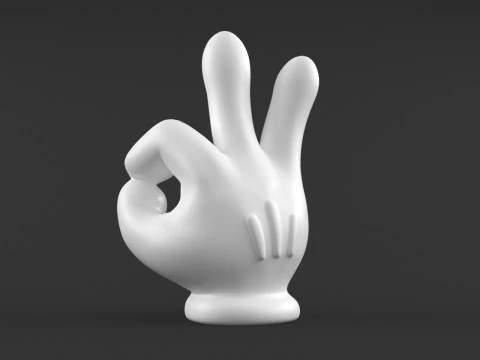 Mickey Hand - OK 3D Print Model