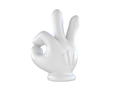 Mickey Hand - OK 3D Print Model