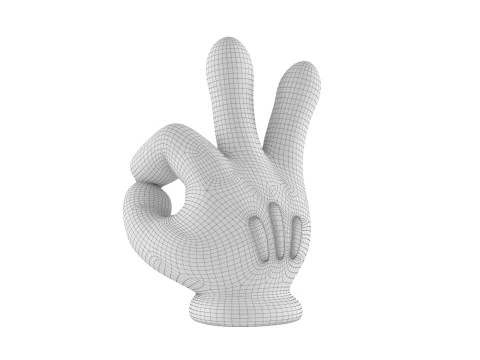 Mickey Hand - OK 3D Print Model
