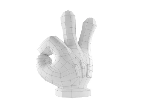 Mickey Hand - OK 3D Print Model
