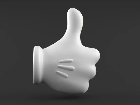 Mickey Hand - Like 3D Print Model