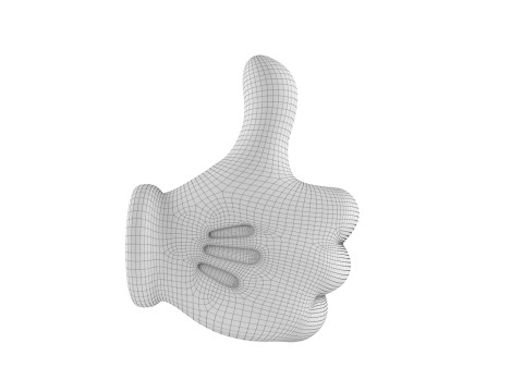 Mickey Hand - Like 3D Print Model
