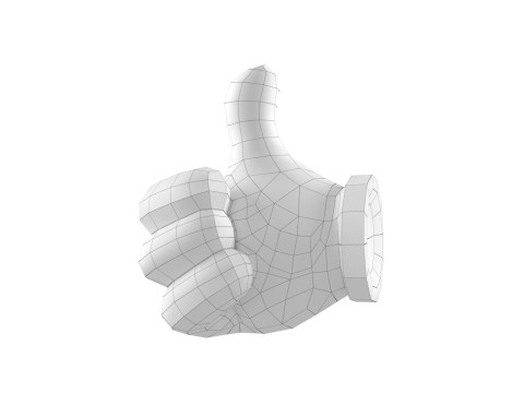 Mickey Hand - Like 3D Print Model