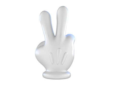 Mickey Hand - Victory 3D प्रिंट मॉडल