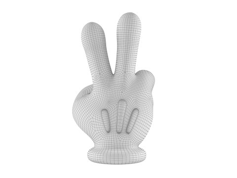 Mickey Hand - Victory 3D प्रिंट मॉडल