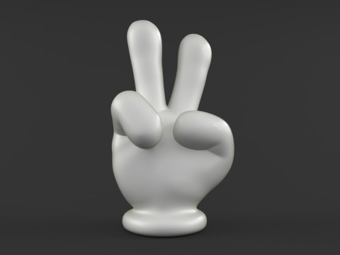 Mickey Hand - Victory 3D प्रिंट मॉडल
